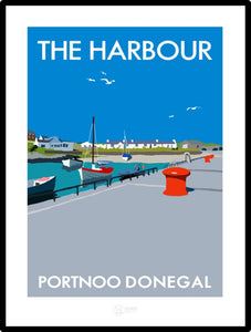 The Harbour Portnoo Vintage Print