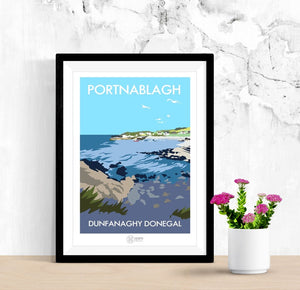 Portnablagh Harbour, Dunfanaghy Vintage Print