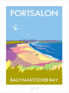 Ballymastocker Bay Portsalon Vintage Print